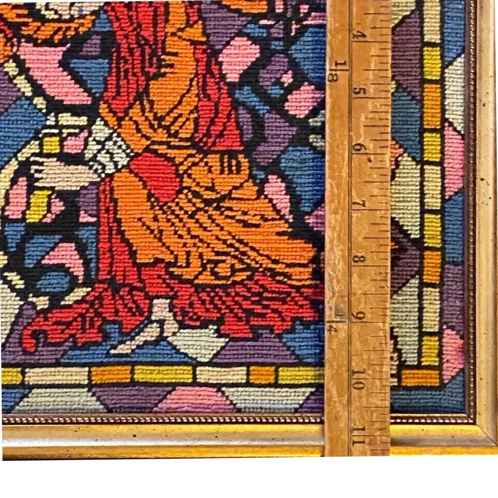 Handmade vintage needlepoint